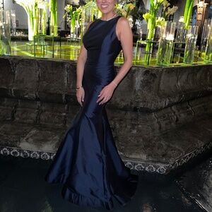 Navy blue prom dress